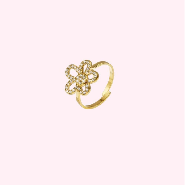 Crystal Daisy Ring