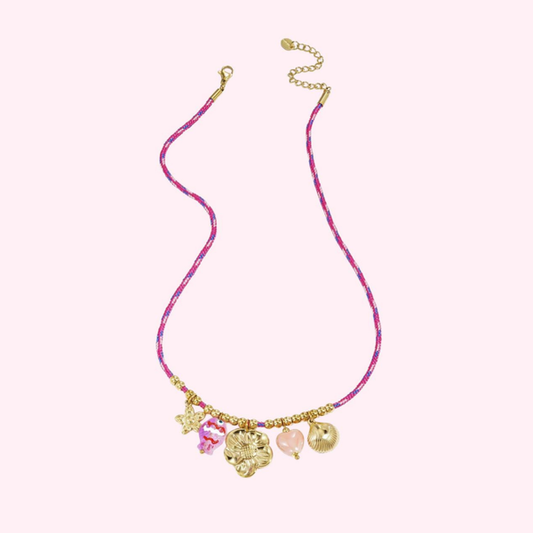 Pink Charm Necklace