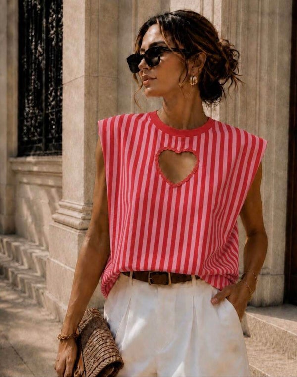 Top, hart, rood/roze