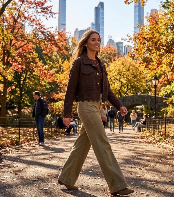 Fall Essence Faux Suede Jacket – Chocolate
