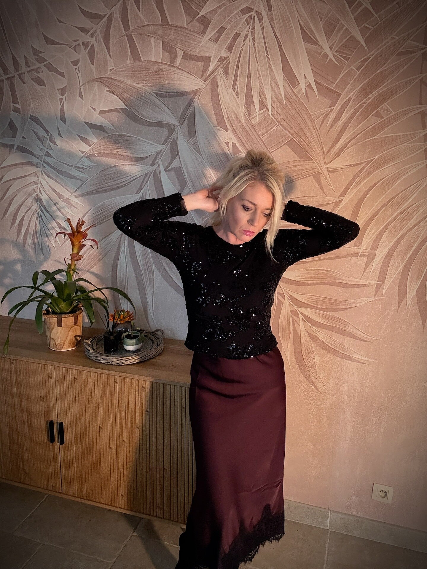 Midnight sparkle top