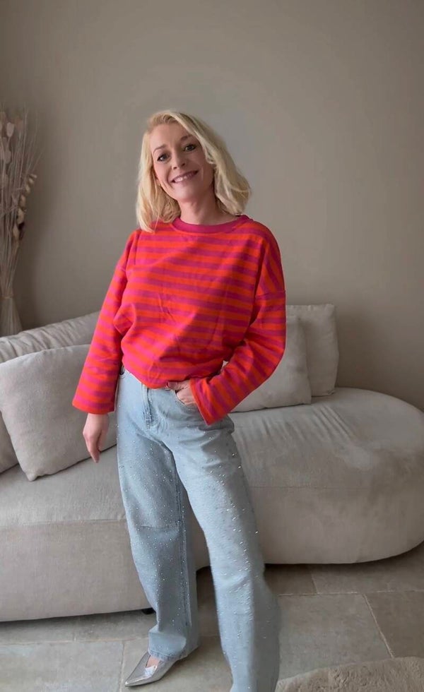 Electric strass, balloon fit jeans