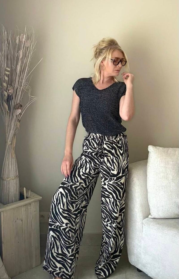 Riviera sunset top black