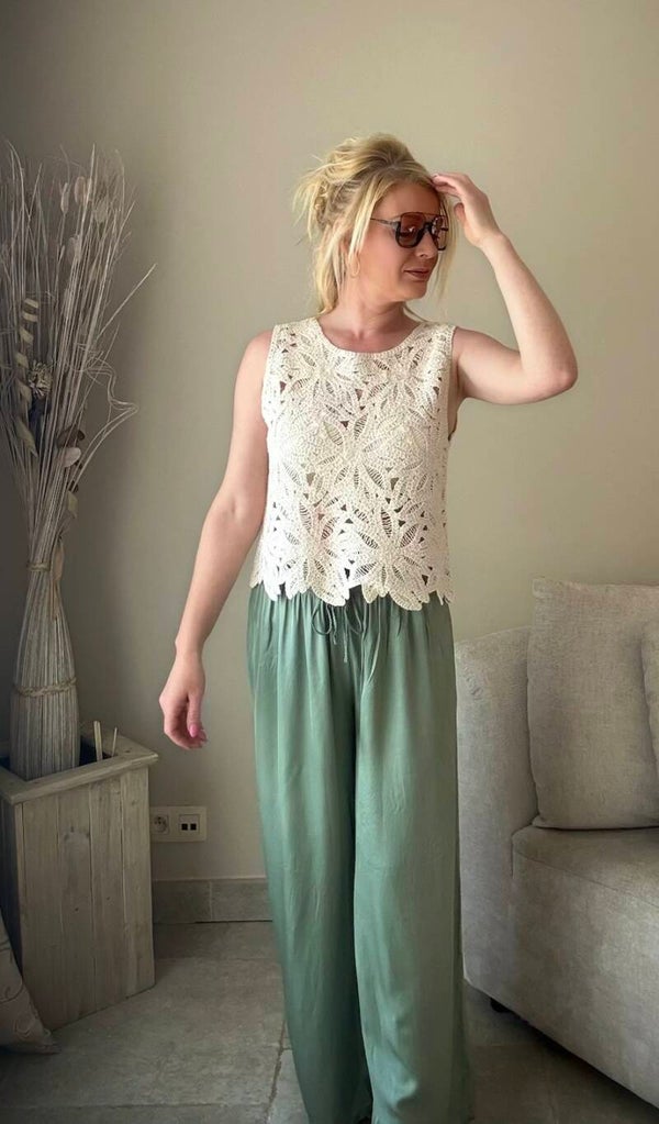 Riviera Crochet top