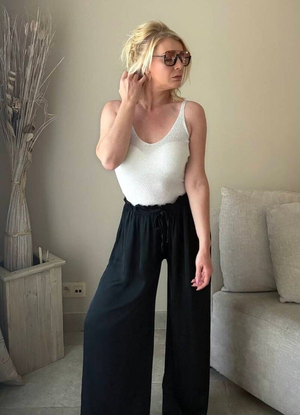 Riviera sparkling top white