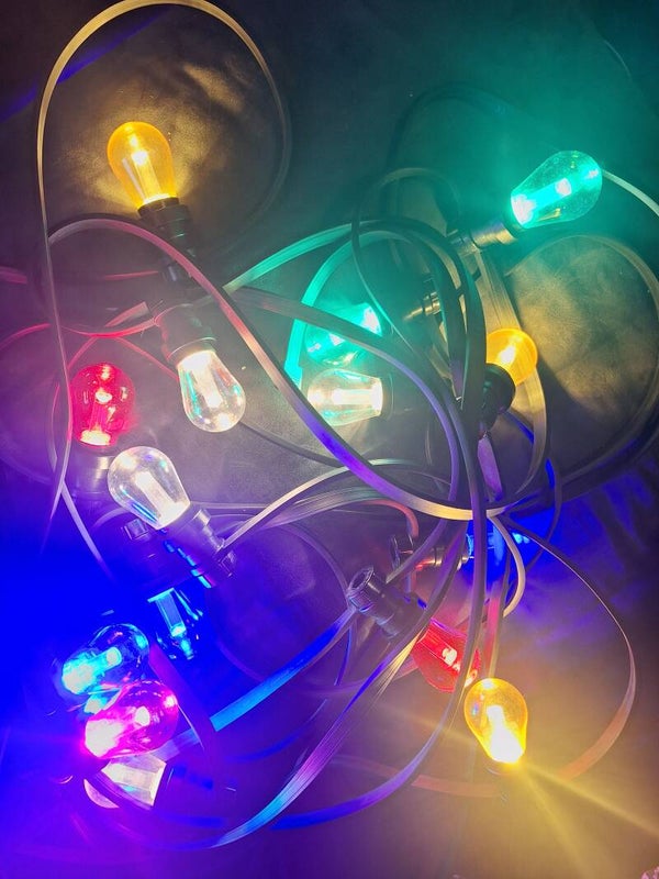 Prikkabel 15 meter thema (klassieke disco gloeilamp)
