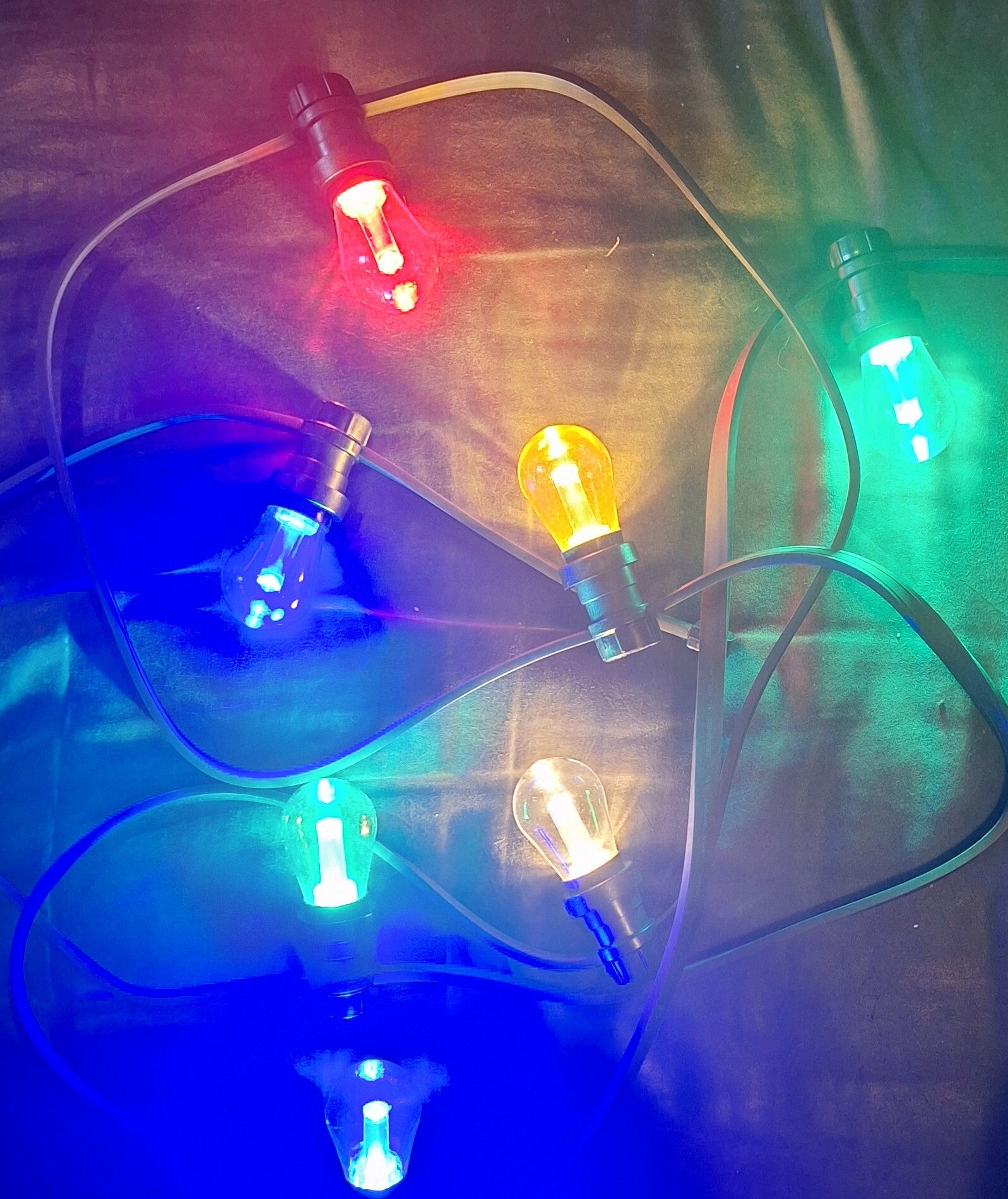 Prikkabel 5 meter deurversiering/thema klassieke gloeidisco lamp