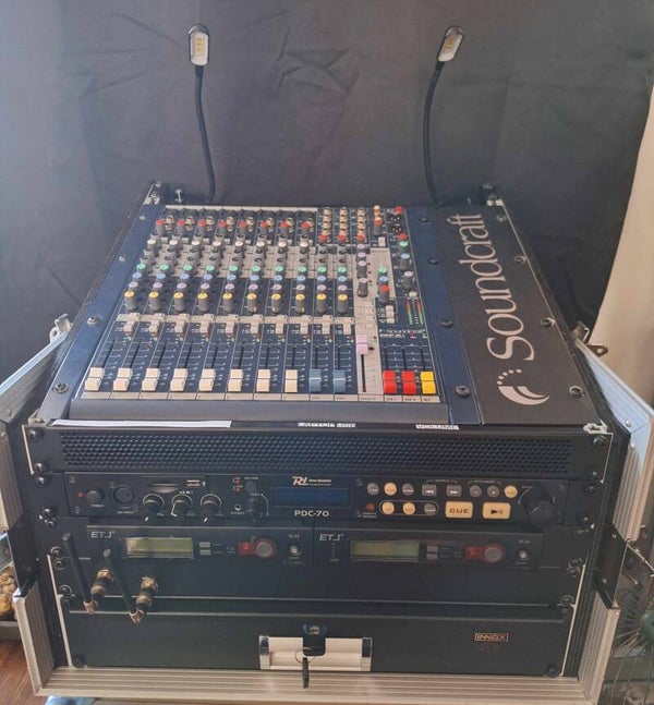 compleet taperack plug and play mixer/mic/usb speler