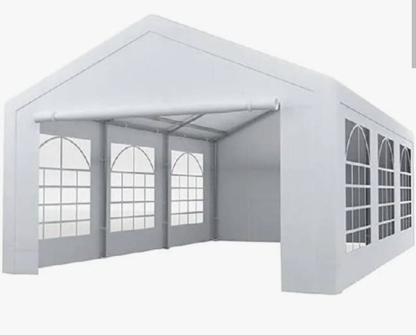 3x6 stokkentent wit pe700