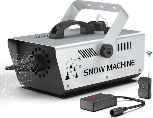 Sneeuw/schuim kanon 1000w instelbaar+remote incl 2 liter vloestof