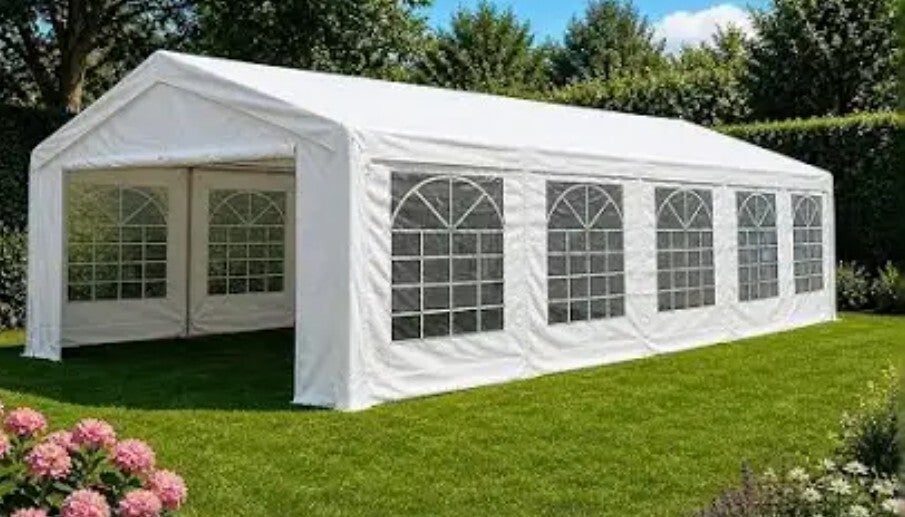 5x10 stokkentent (enkel op/af bouw door ons zelf)