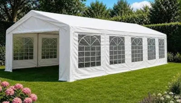 5x10 stokkentent (enkel op/af bouw door ons zelf)