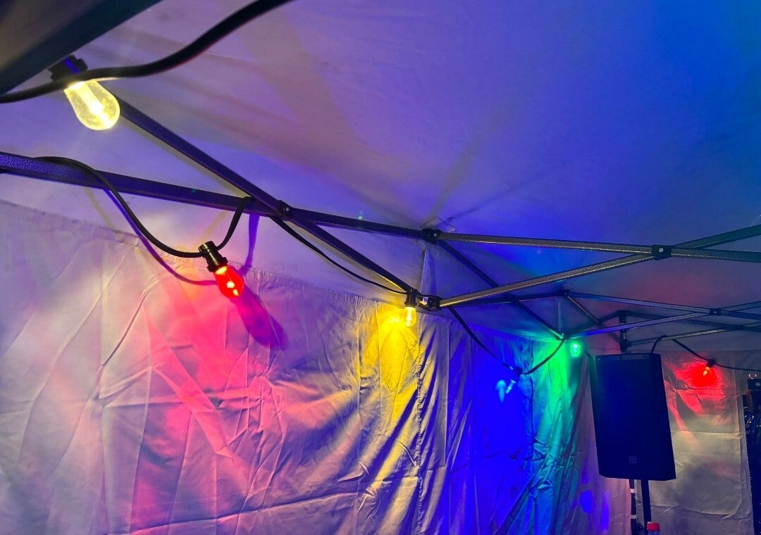 Prikkabel 15 meter thema (klassieke disco gloeilamp)