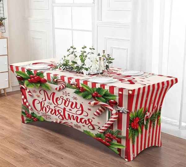 Partytafelrok thema:merry christmas