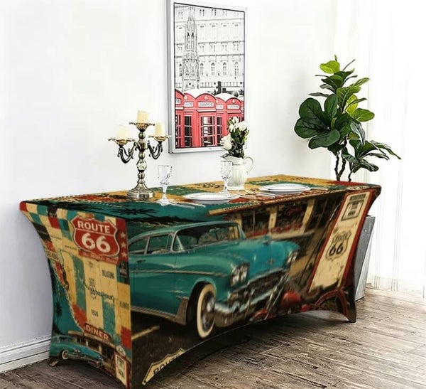 Partytafelrok thema: route 66