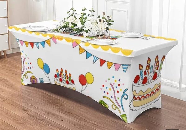 Partytafelrok thema:verjaardag/geboorte/kind/cake smash foto