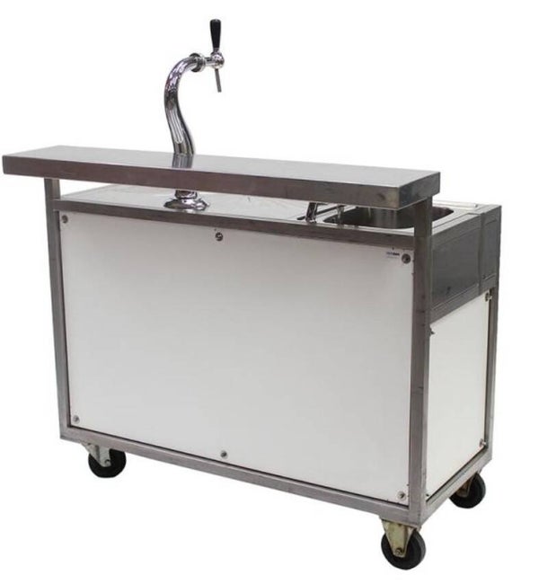 Tapinstallatie waterbad bierkoeler met spoelbak
