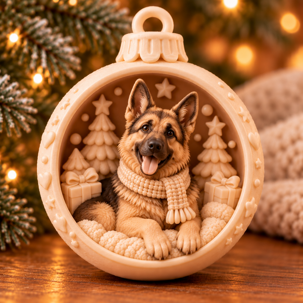 kerstbal herdershond