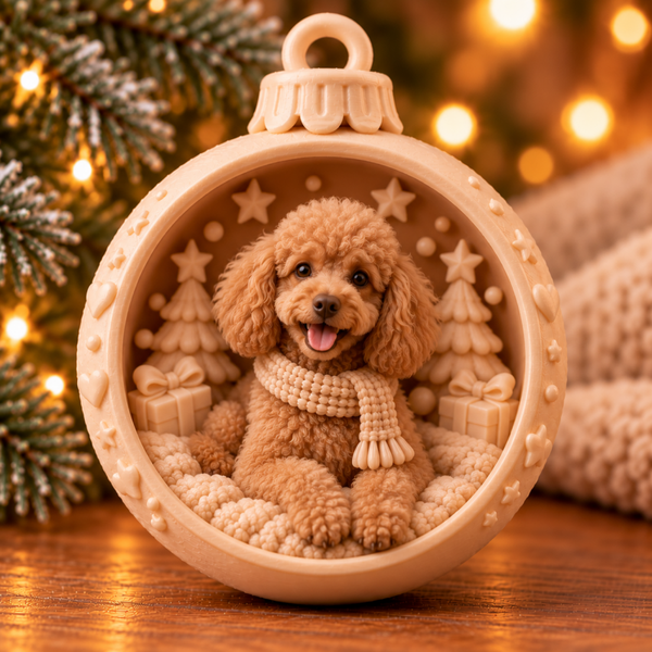 kerstbal poedel