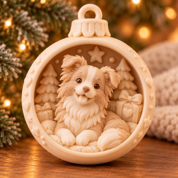 kerstbal border collie
