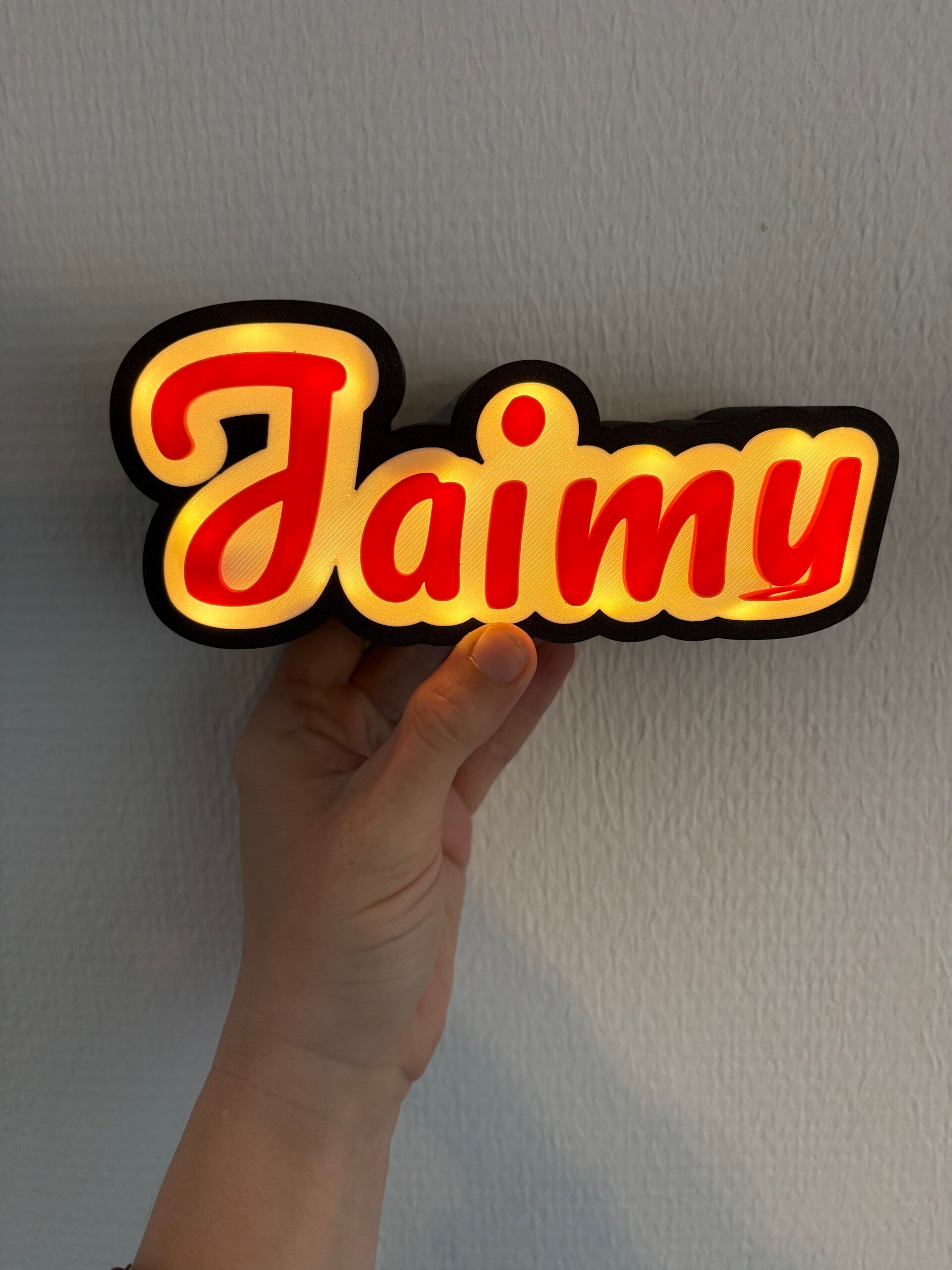 lightbox met naam