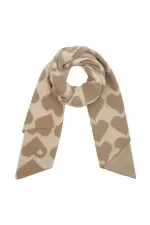 Hartjes wintersjaal beige