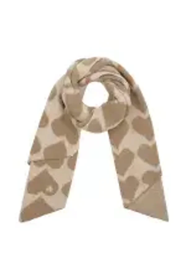 Hartjes wintersjaal beige