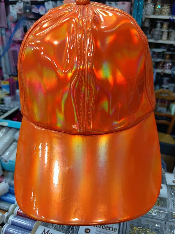 Casquette fête orange