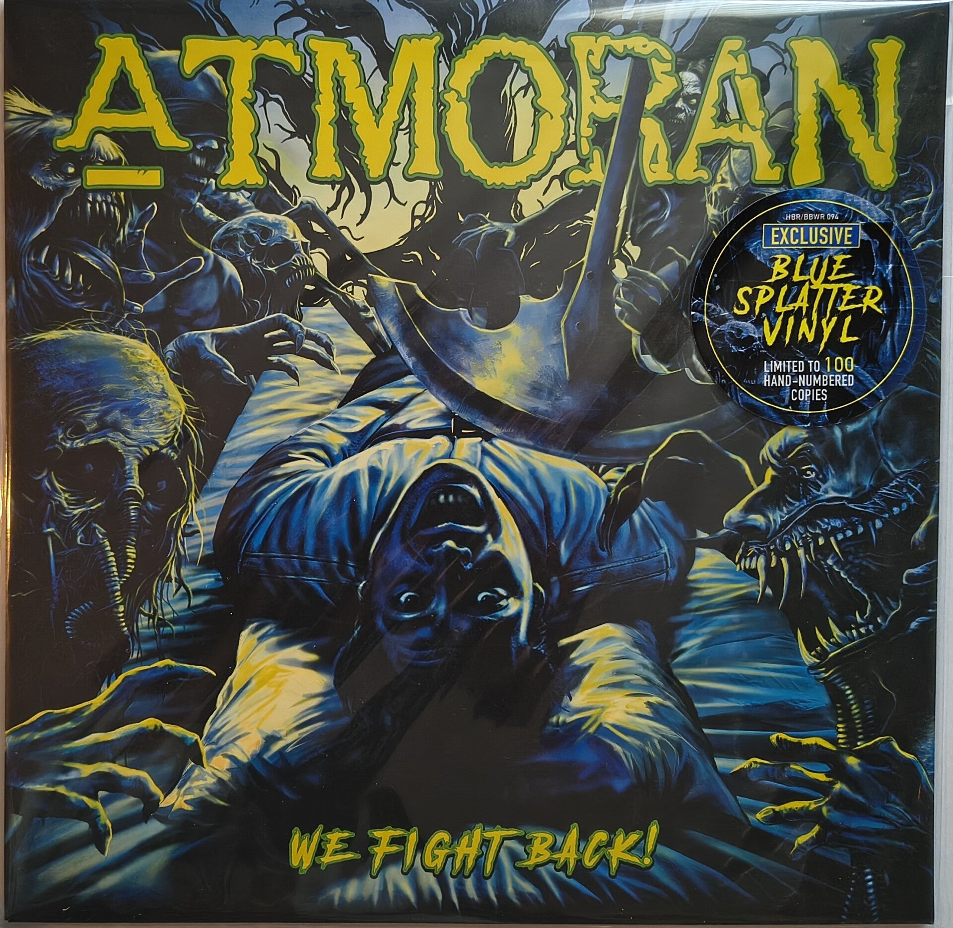 Atmoran - We Fight Back! (Exclusive Blue Splatter Vinyl LP Studio Album)