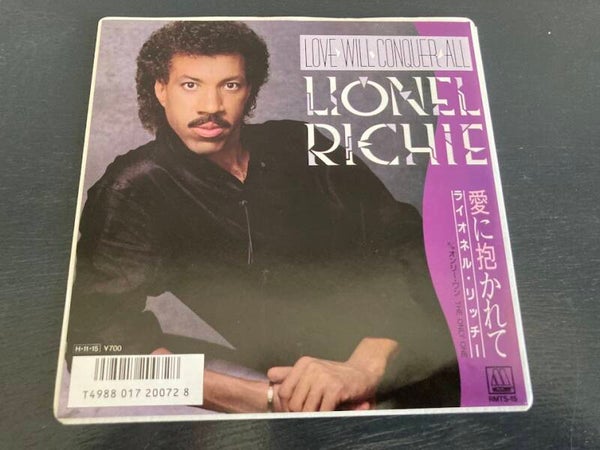 Lionel Richie "Love Will Conquer All" 7" PROMO single uit Japan