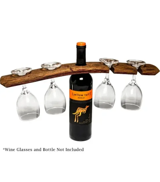 Poklon za njega, držač čaša za vino sa buteljom vina
