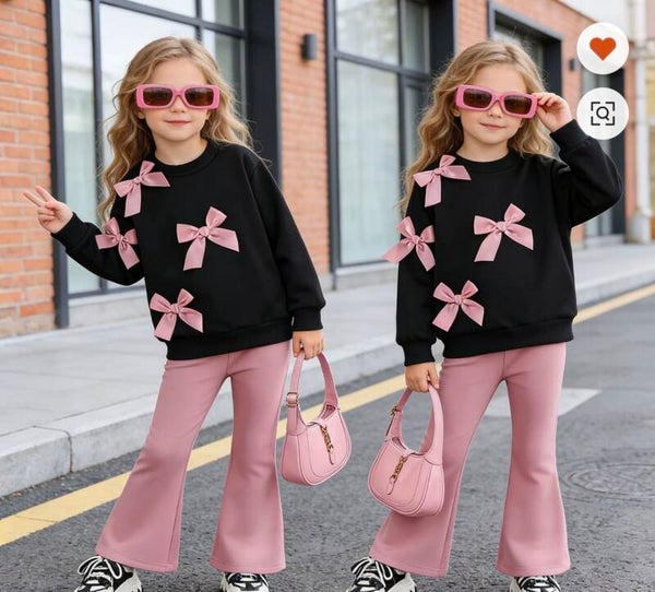 Meisjes Setje – Zwart & Roze  ook binnenkort vanaf 26 sept ongeveer
