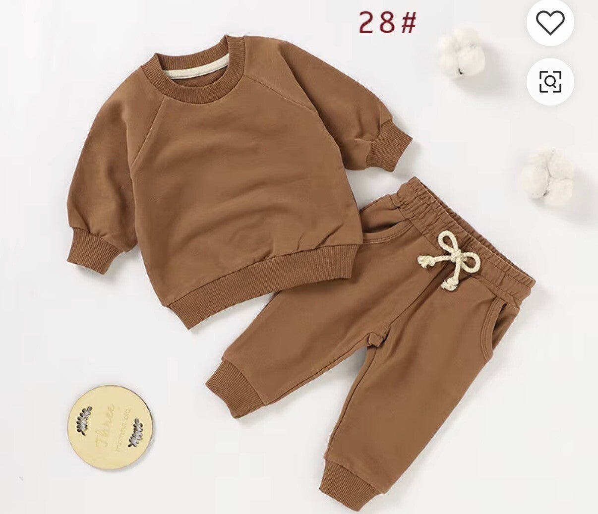 2-delige Baby Set – Bruin/ licht green ook vanaf 26 sept
