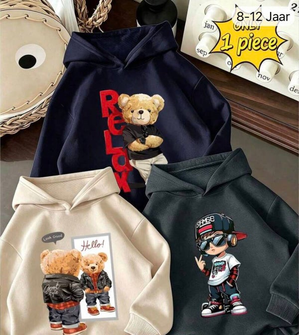 Casual sportieve hoodie met grafische print voor tieners, herfst- en wintertop voor jonge studenten