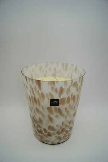 Jline geurkaars wit/goud middel