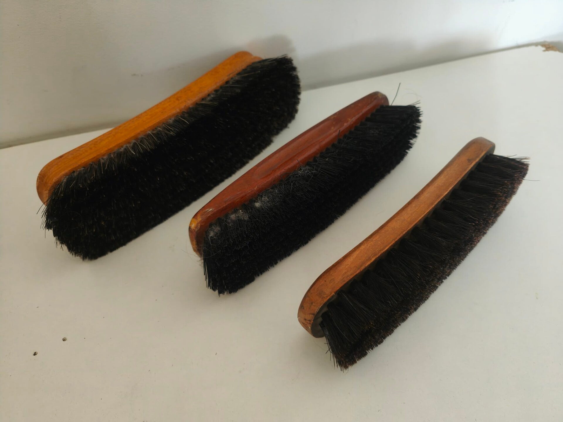 Lot de 3 brosses à chaussures