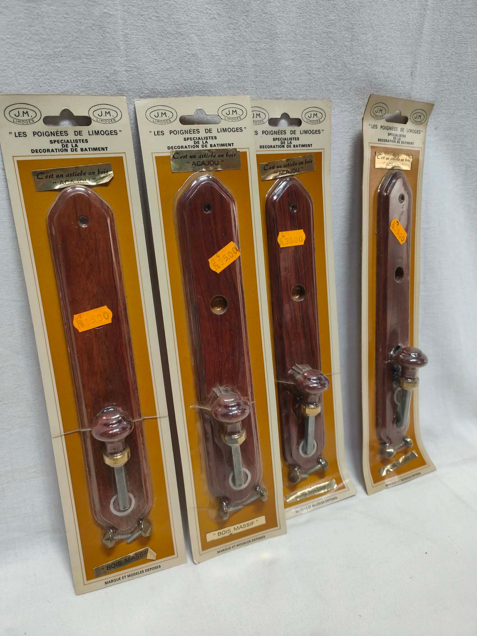 Lot 4 plaques de portes