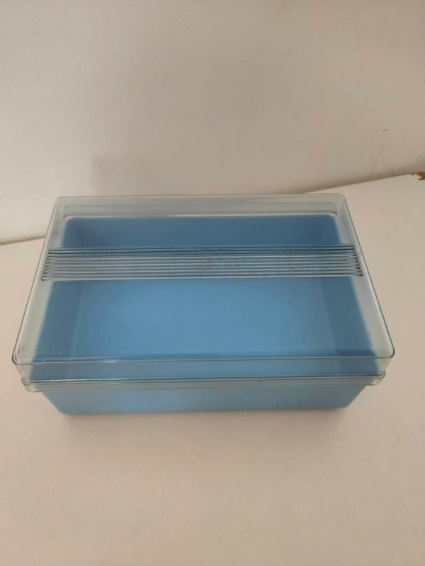 Boîte à sucre vintage bleu