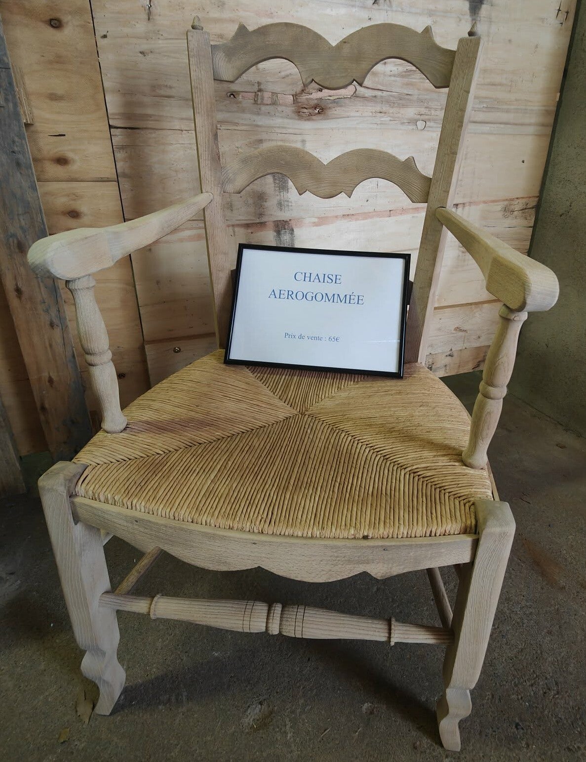 Chaise aérogommée