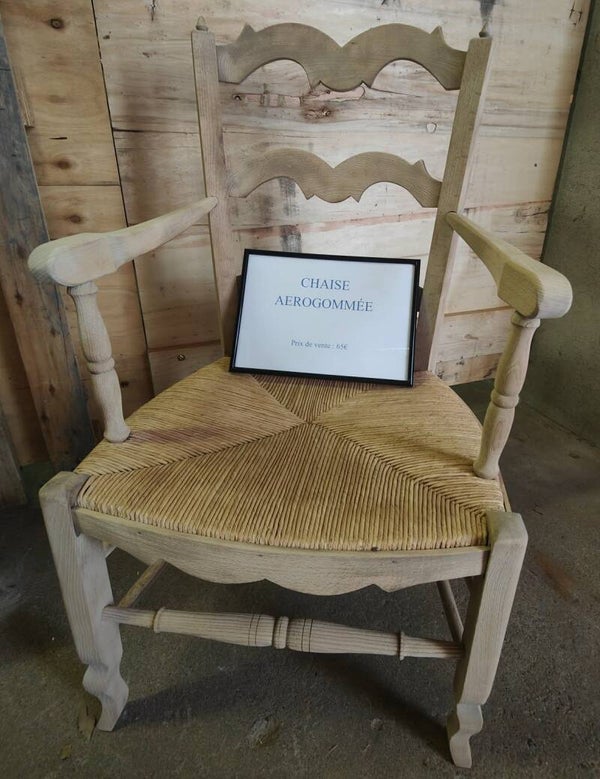 Chaise aérogommée
