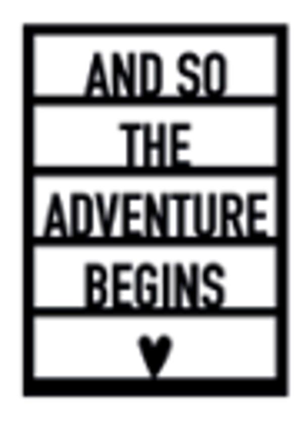 Ansichtkaart And so the adventure begins
