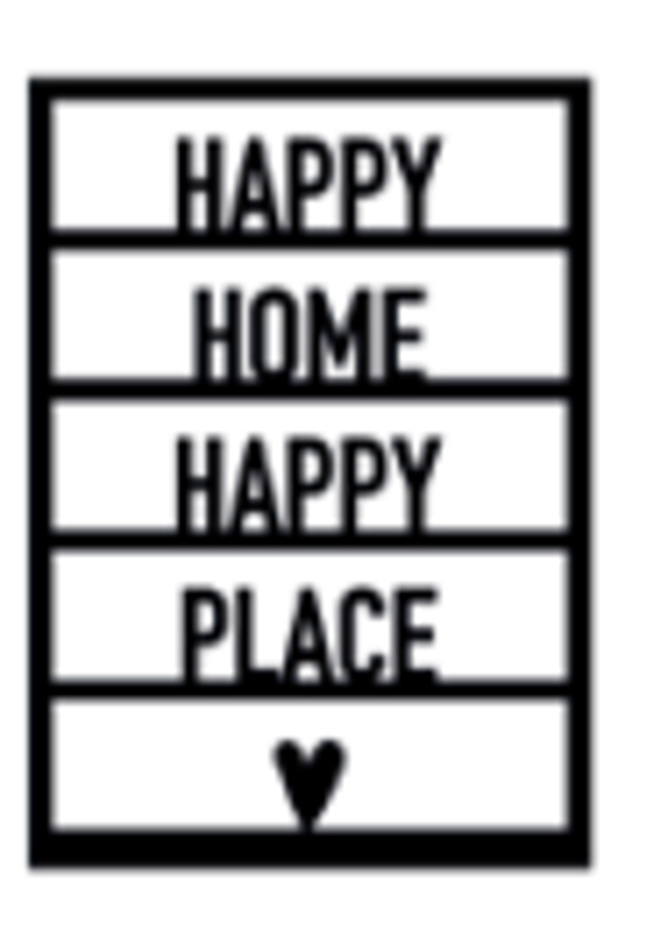 Ansichtkaart Happy home happy place