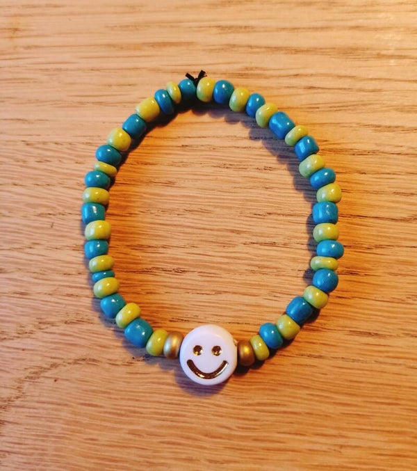 Kinderarmbandje Smilie, groen