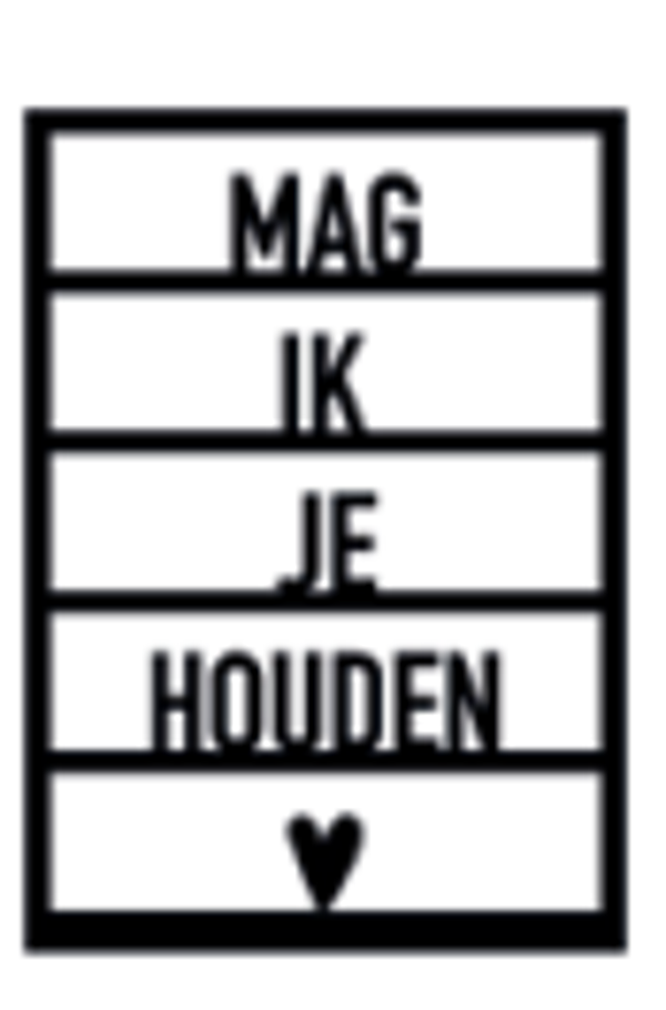 Ansichtkaart Mag ik je houden