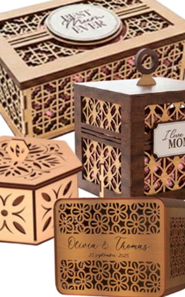 Wooden Designed Gift Boxes