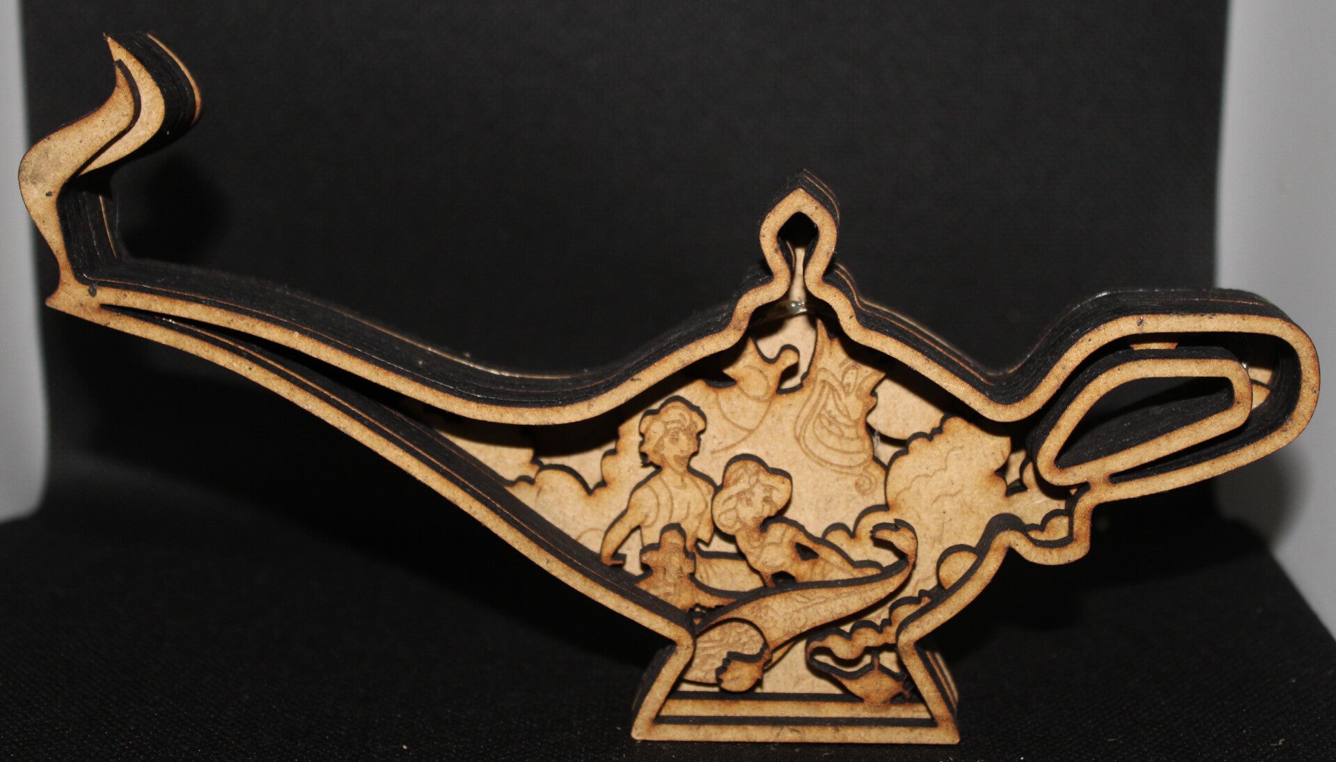 Veilleuse LED en bois – Lampe Magique d'Aladdin ✨🧞🏮