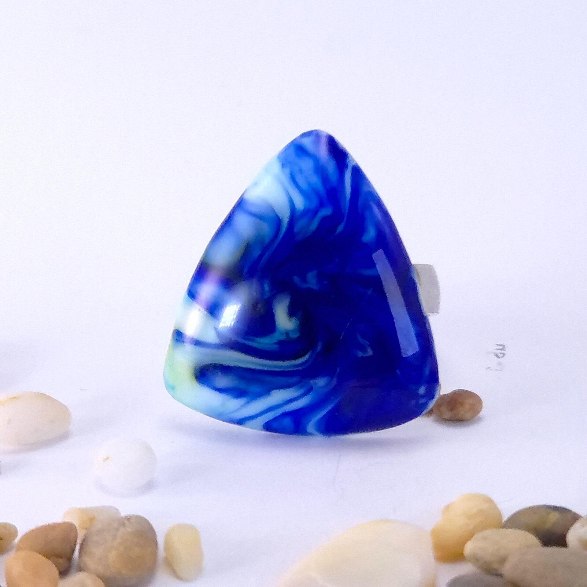 Glastop XL - blauw-donkerblauw-wit-zachtgroen