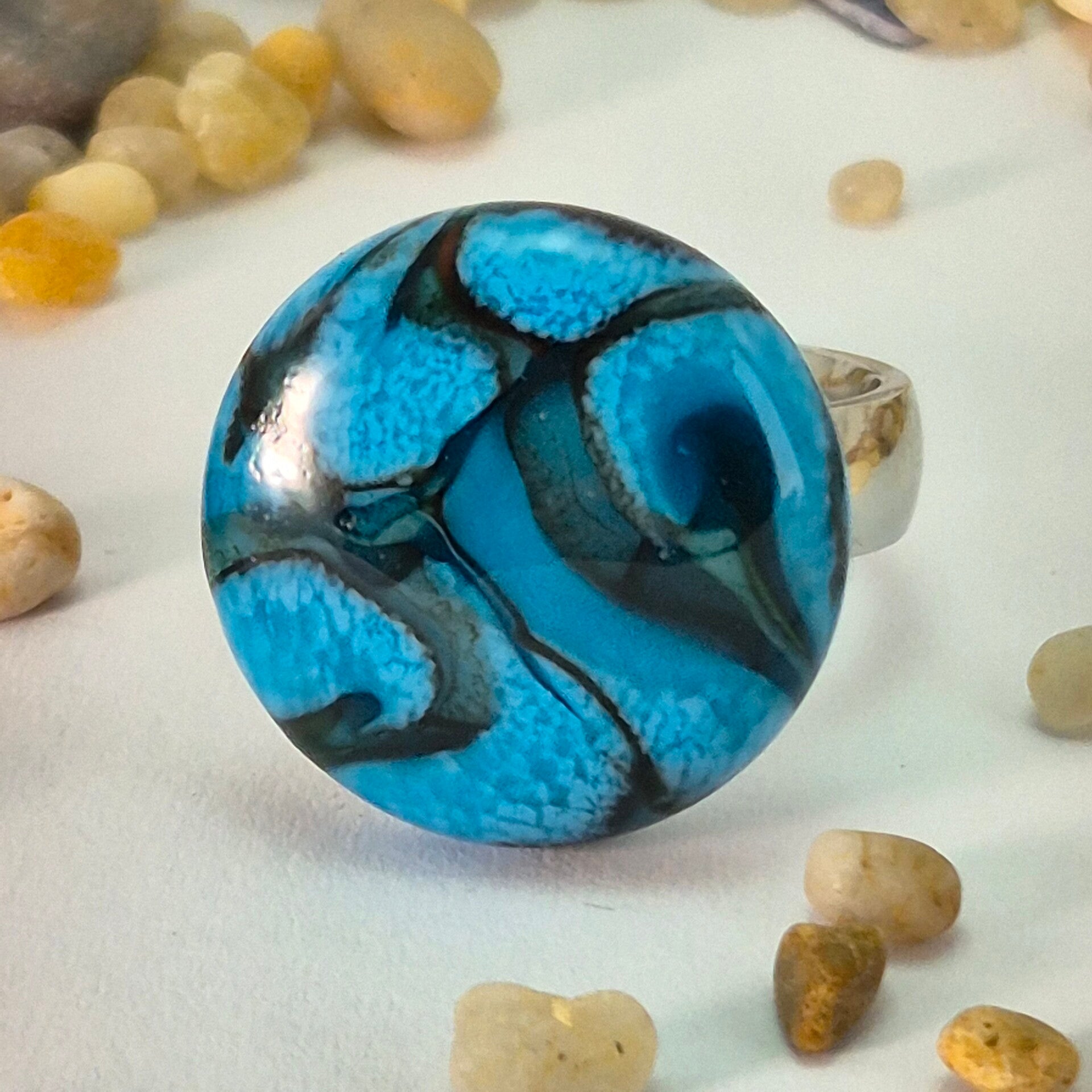 Glastop M - turquoise/zwart