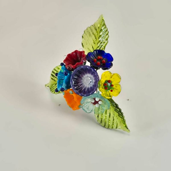 Boeketje glasbloemen - multi-color