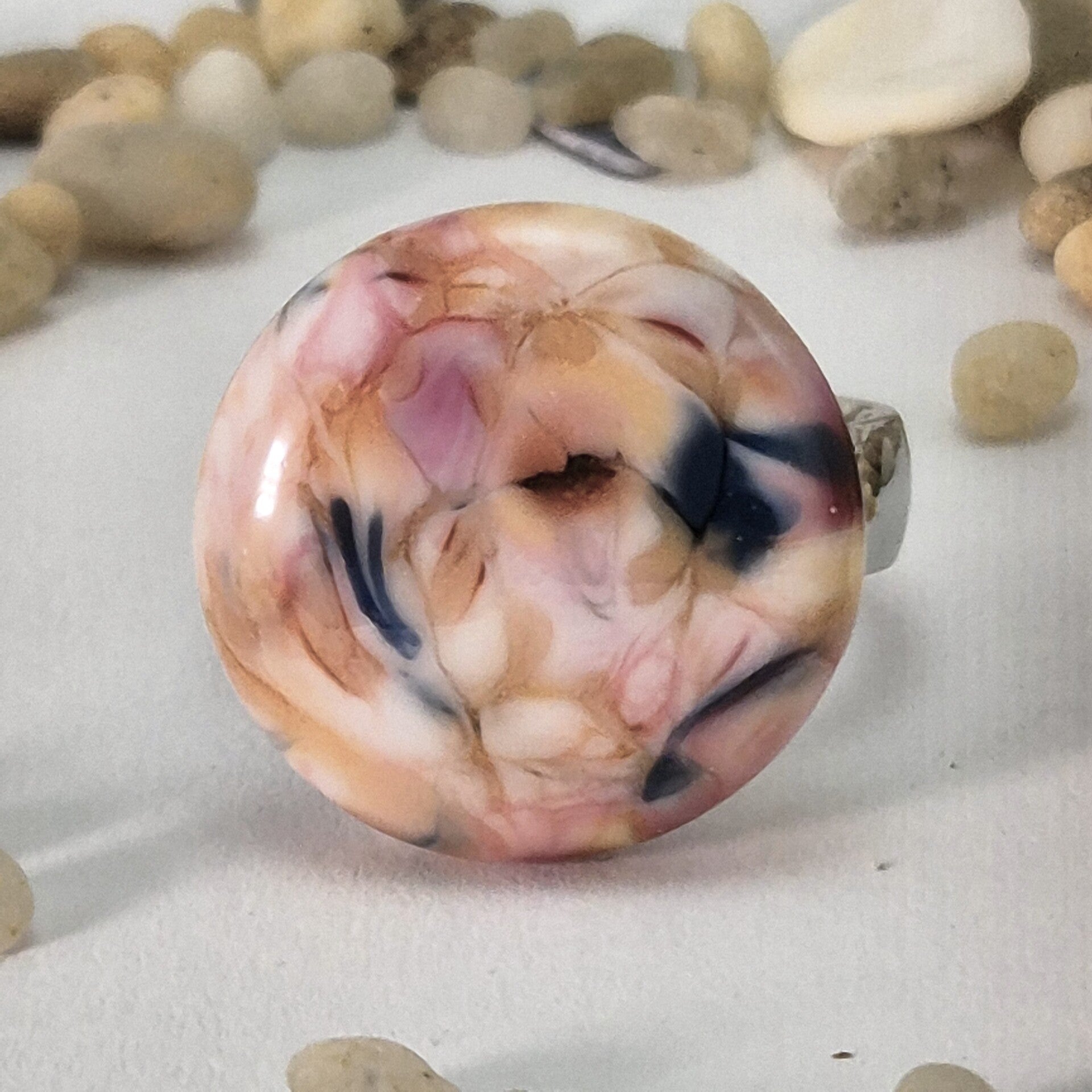 Glastop M - wit/rose/zalmrose/blauw
